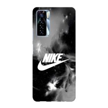 Чохол для TECNO Camon 17 Pro - з принтом Найк (AlphaPrint) (Лого Найк)
