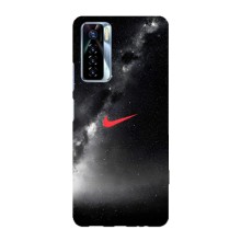 Чохол для TECNO Camon 17 Pro - з принтом Найк (AlphaPrint) (Найк червоний)