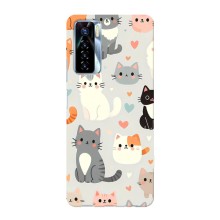 Чохол з малюнком кіт на TECNO Camon 17 Pro (Колаж котів)