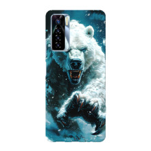 Чехол с картинкой «Хищники» для TECNO Camon 17 Pro – Медведь
