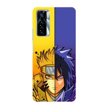 Купить Чехлы на телефон с принтом Anime для Техно Камон 17 про – Naruto Vs Sasuke
