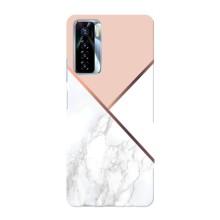 Мраморний чехол на TECNO Camon 17 Pro (VPrint) (Тройний мрамор)