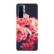 Чехлы с тематикой "ЦВЕТЫ" на TECNO Camon 17 Pro (Бутоны)