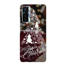 Різдвяні Чохли для TECNO Camon 17 Pro (VPrint) (Ялинка яскрава)