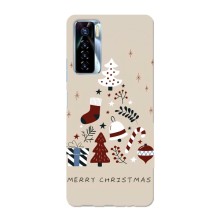 Різдвяні Чохли для TECNO Camon 17 Pro (VPrint) (Merry Christmas)