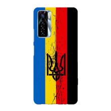 Украинские Чехлы для TECNO Camon 17 Pro с картинкой УПА (AlphaPrint) (Прапор УПА)
