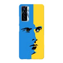 Украинские Чехлы для TECNO Camon 17 Pro с картинкой УПА (AlphaPrint) (Степан Бандера)
