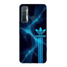 Чехлы Адидас для TECNO Camon 17 (AlphaPrint) (Синий Адидас)