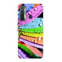 Чехлы (ART) Цветы на TECNO Camon 17 (VPrint) (Семицветик)