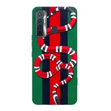 Чехлы ГУЧЧИ для Техно Камон 17 (AlphaPrint) (Gucci змия)