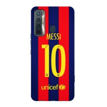 Чохли Мессі для TECNO Camon 17 (AlphaPrint) (Messi Barca 10)