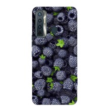 Чехлы с Фруктами для TECNO Camon 17 (VPrint) (Ежевика)