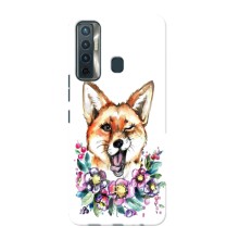 Чехлы с картинкой Лисички для TECNO Camon 17 (VPrint) (Веселая лисичка)
