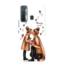 Чехол с печатью для TECNO Camon 17 - (Мама с ребенком) (AlphaPrint) (Дочка и мама)