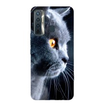 Чехлы с Котиками для TECNO Camon 17 (VPrint) (Серый Кот)