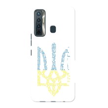 Чохли для TECNO Camon 17 Укр. Символіка (AlphaPrint) (Герб з букв)