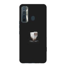 Чехол Майнкрафт на TECNO Camon 17 (AlphaPrint) Minecraft (Овечка Майнкрафт)