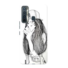 Чехол с печатью для TECNO Camon 17 - (Мода) (AlphaPrint) (Фото девочки)