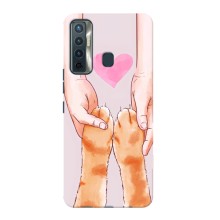 Чехол на Техно Камон 17 с Котами (VPrint) (Любовь к котикам)