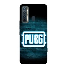 Чехол PUBG для Техно Камон 17 (AlphaPrint) (Лого PUBG)