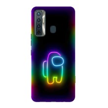 Чехол Амонг Ас для TECNO Camon 17 (AlphaPrint) (Яркий скин)