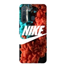 Чехол для TECNO Camon 17 - с принтом Найк (AlphaPrint) (Дымчатый найк)