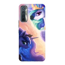 Чехол для Техно Камон 17 - (Единорожки - Новинки) (AlphaPrint) (Единорожки)