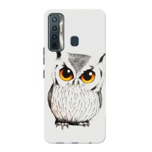 Чехол с птицами на TECNO Camon 17 (VPrint) (Милая Сова)