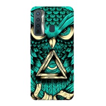 Чехол с птицами на TECNO Camon 17 (VPrint) (Сова с глазом)