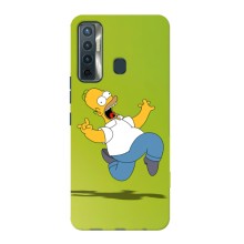Чехол с Симпсонами для TECNO Camon 17 (VPrint) (Гомер Симпсон)