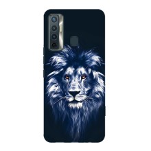 Чехол со Львом для TECNO Camon 17 (VPrint) (Синий Лев)