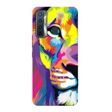 Чехол со Львом для TECNO Camon 17 (VPrint) (Яркий Лев)