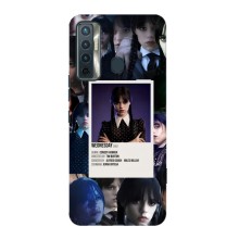 Чехлы Венсдей на TECNO Camon 17 Уэнсдей (AlphaPrint) (коллаж Уэнздей)