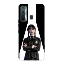 Чехлы Венсдей на TECNO Camon 17 Уэнсдей (AlphaPrint) (W-Wednesday)