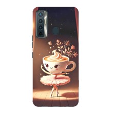 Чехол с мемом Тралалело тралала на TECNO Camon 17 (Балерина капучина)