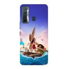 Чехол с мультфильмом Моана TECNO Camon 17 – Моана и Мауи