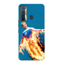 Чехол с принтом Фантастическая четверка для TECNO Camon 17 – Человек-Факел