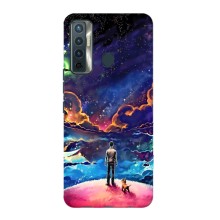 Космические Чехлы для Техно Камон 17 (VPrint) (Галактический вид)