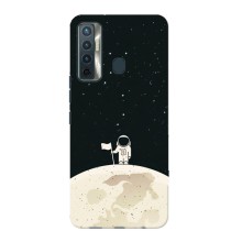 Космические Чехлы для Техно Камон 17 (VPrint) (На луне)