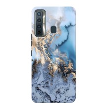 Мраморный чехол на TECNO Camon 17 (VPrint) (Нежный мрамор)