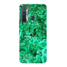 Мраморный чехол на TECNO Camon 17 (VPrint) (Салатный Мрамор)