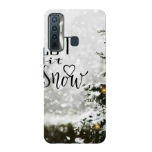 Новогодние, Праздничные Чехлы для TECNO Camon 17 - 2024 год – Let it snow