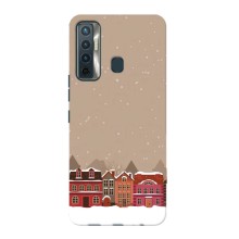 Новорічні, Святкові Чохли для TECNO Camon 17 - 2024 год (Зимове місто)