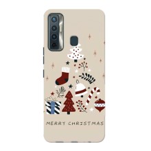 Рождественские Чехлы для TECNO Camon 17 (VPrint) (Merry Christmas)