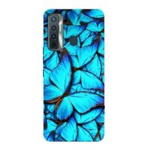 Силиконовый бампер с картинкой животных для TECNO Camon 17 (Крылья бабочек)