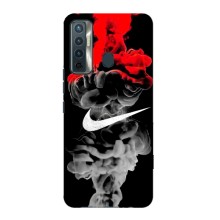 Силиконовый Чехол на TECNO Camon 17 с картинкой Nike (Nike дым)