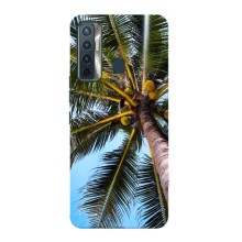 Силиконовый чехол с КАРТИНКАМИ лето для TECNO Camon 17 (AlphaPrint) (Пальма)
