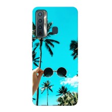 Силиконовый чехол с КАРТИНКАМИ лето для TECNO Camon 17 (AlphaPrint) (Взгляд лето)
