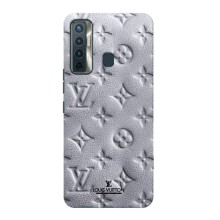 Текстурный Чехол Louis Vuitton для Техно Камон 17 – Белый ЛВ