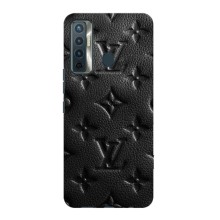 Текстурный Чехол Louis Vuitton для Техно Камон 17 (Черный ЛВ)